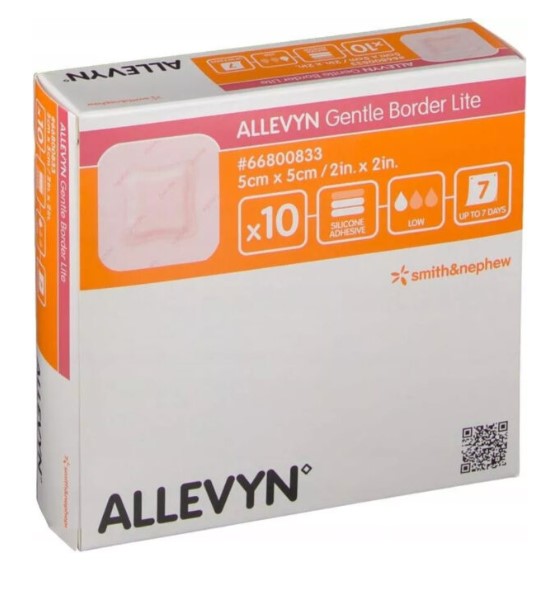 Allevyn Gentle Border Lite 5* 5cm 1pc